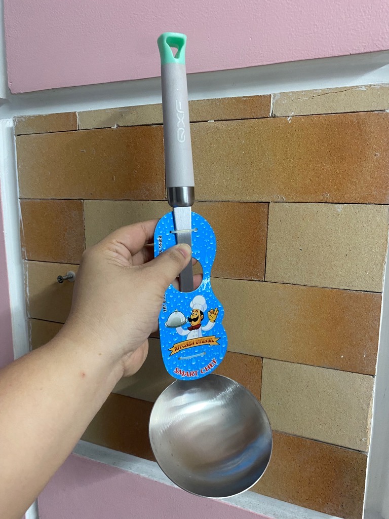 Vá, muôi múc canh inox TT chắc chắn dày đẹp [BH: None] / pktn sale