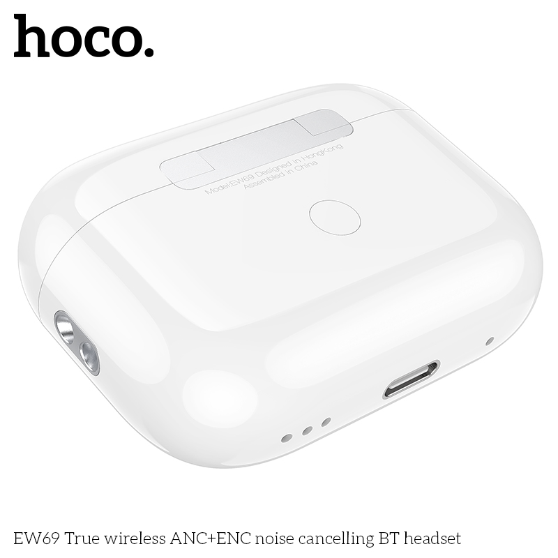 Tai nghe bluetooth HOCO EW69 True Wireless V5.4 30mAh/300mAh giảm tiếng ồn ANC+ENC kiểu dáng AIRPODS chính hãng [BH: 1 NĂM]