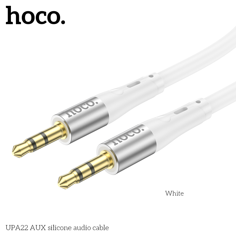 Cáp chuyển đổi âm thanh kỹ thuật số silicone UPA22 3.5mm ra 3.5mm chính hãng [BH: 1 NĂM]