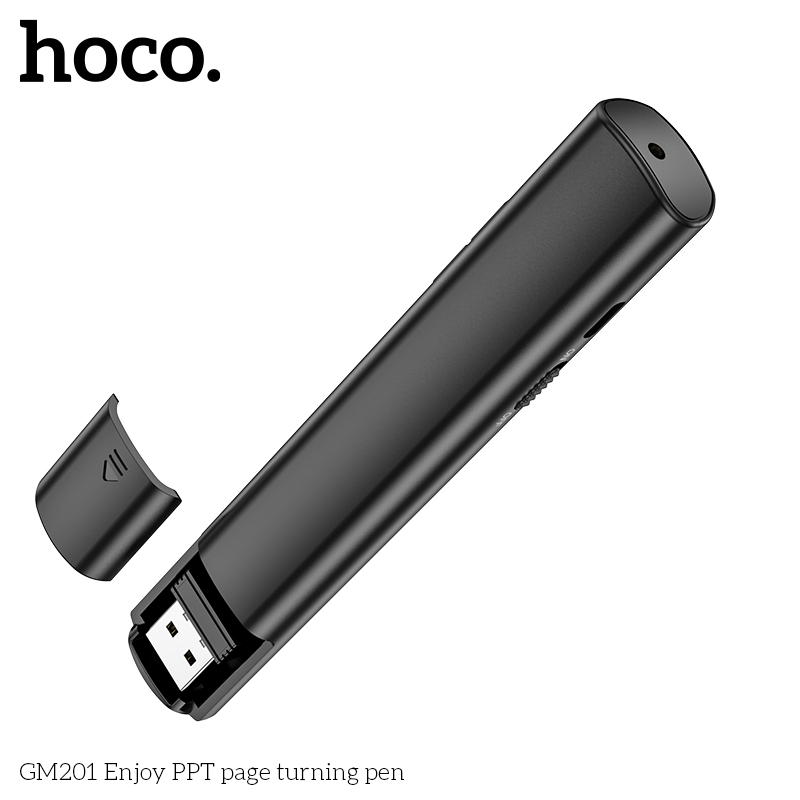 Bút điều khiển từ xa không dây Bluetooth lật trang PPT Hoco GM201 chính hãng [BH 1 năm]