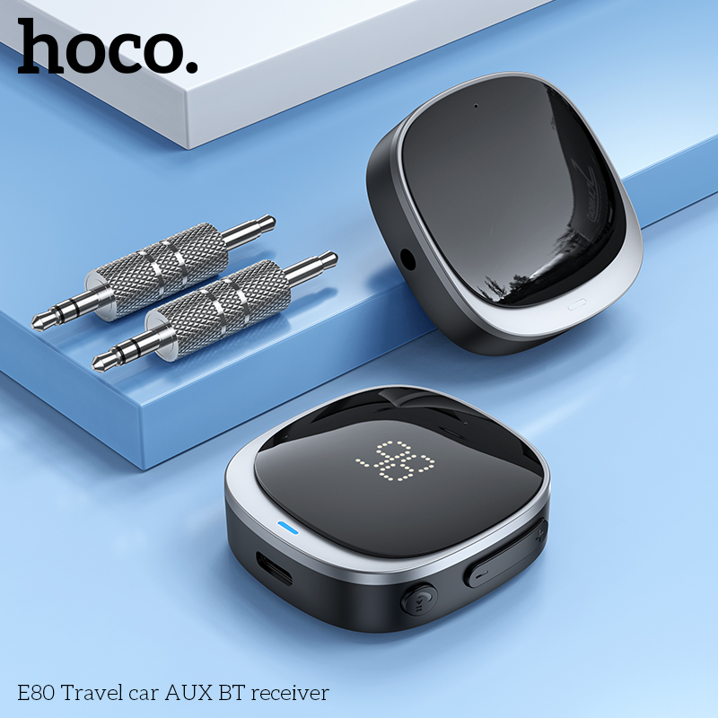 Bộ thu tín hiệu bluetooth xe hơi Hoco E80 chính hãng [BH 1 năm]