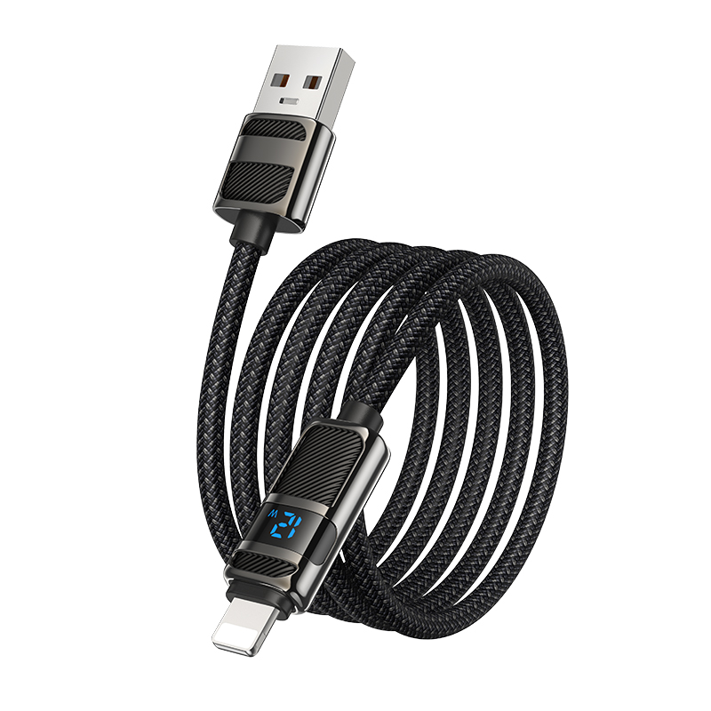 Cáp sạc nhanh 2.4A Lightning HOCO U137 1.2m (usb ra iphone) chính hãng [BH 1 năm]