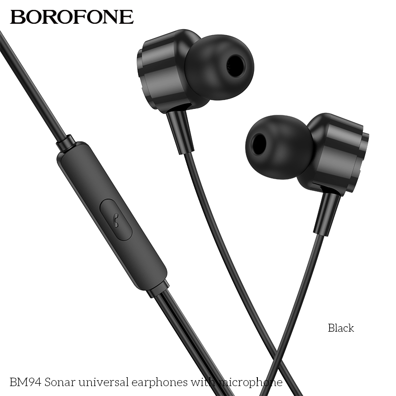 Tai nghe có dây 3.5 BOROFONE BM94 có microphone jack 3.5mm chính hãng [ BH 1 NĂM]