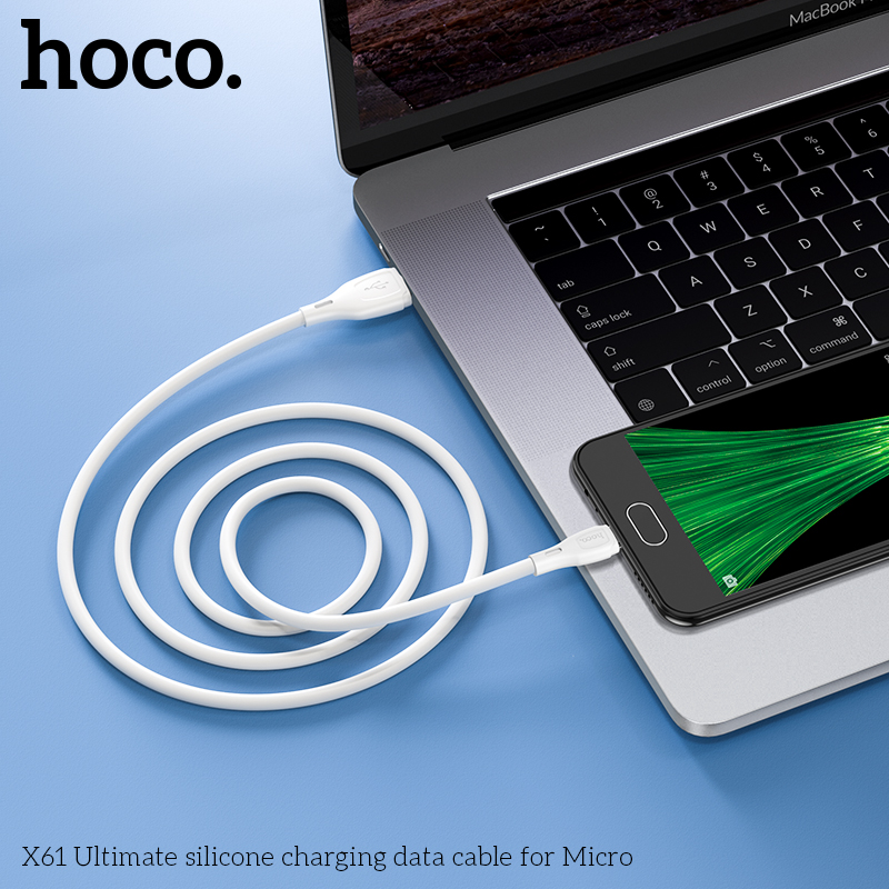 Cáp sạc nhanh 2.4A Micro HOCO X61 1M (USB ra Micro Samsung) chính hãng [BH 1 năm]
