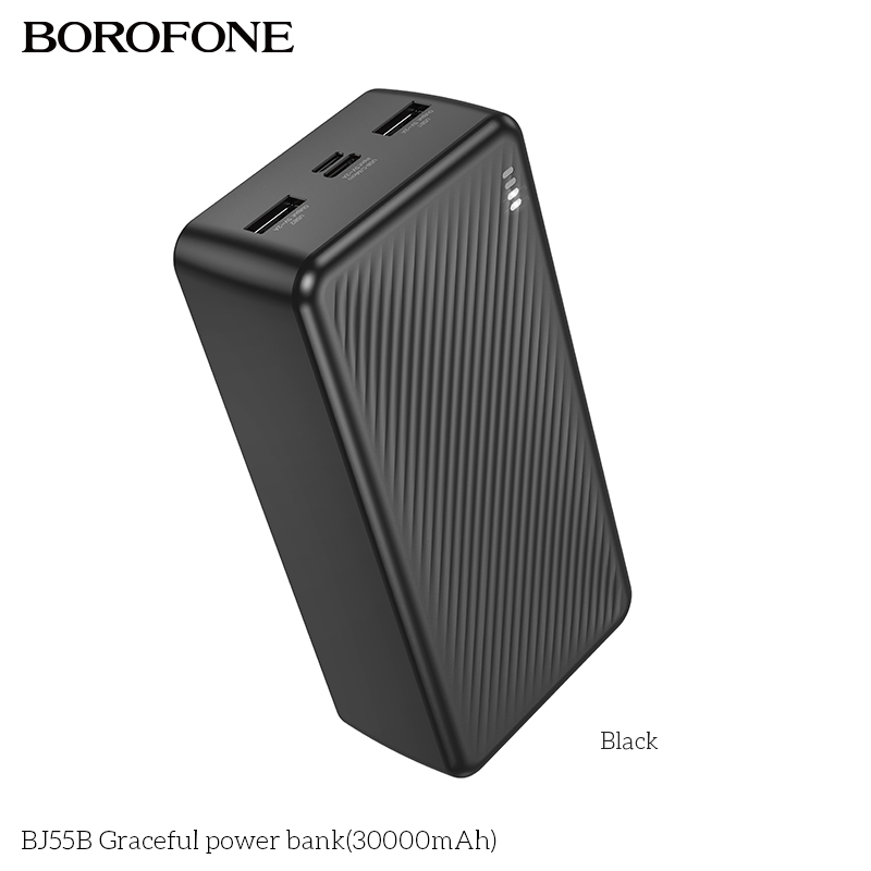 Pin sạc dự phòng Borofone BJ55B 30.000mAh chính hãng [BH: 1 NĂM]
