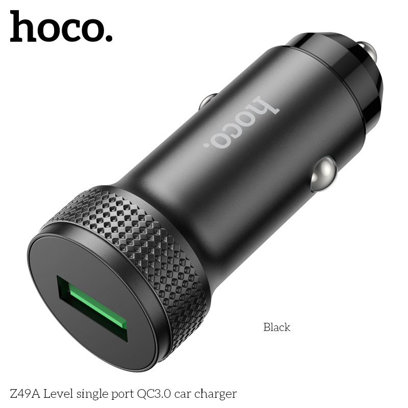 Cóc sạc xe hơi HOCO Z49A 1 cổng USB QC3.0 chính hãng [BH 1 NĂM]