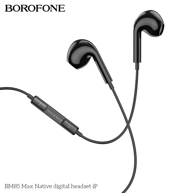 Tai nghe có dây lightning Borofone BM85 Max chui iPhone dài 1m2 chính hãng [BH 1 NĂM]