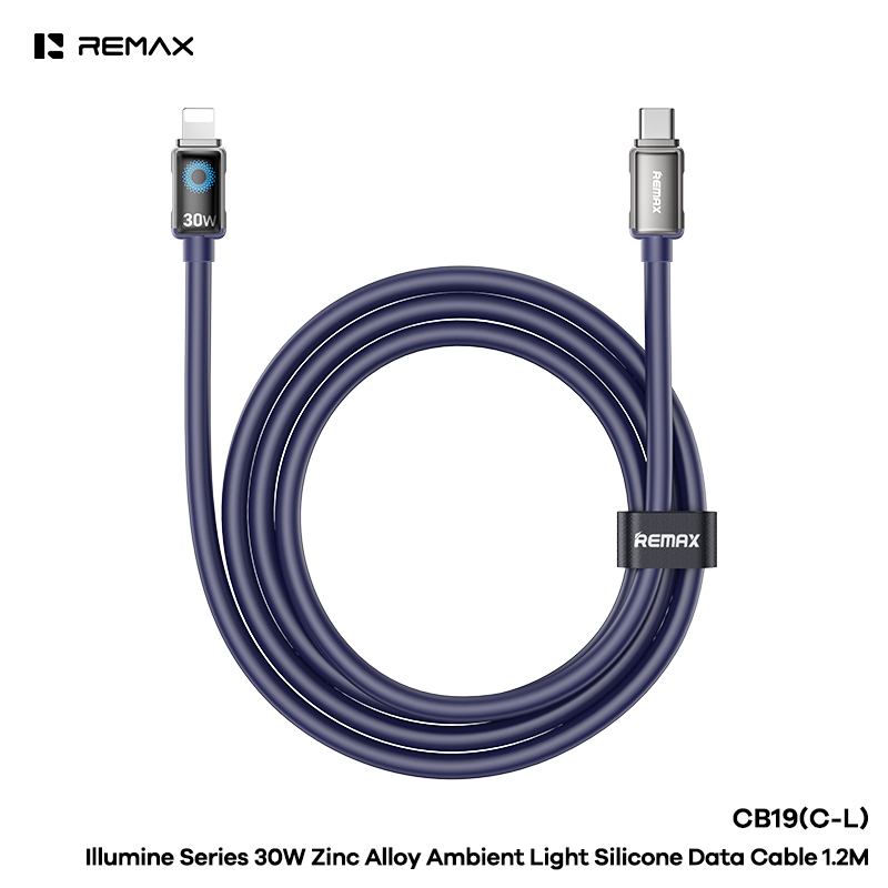 Cáp sạc nhanh 30w REMAX CB19 (C-L) cáp Type C ra Iphone dài 1m2 chính hãng