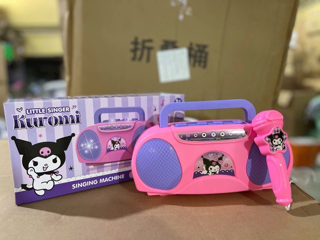 Đồ chơi loa máy hát kèm micro Kuromi siêu xinh cho bé [BH: NONE]
