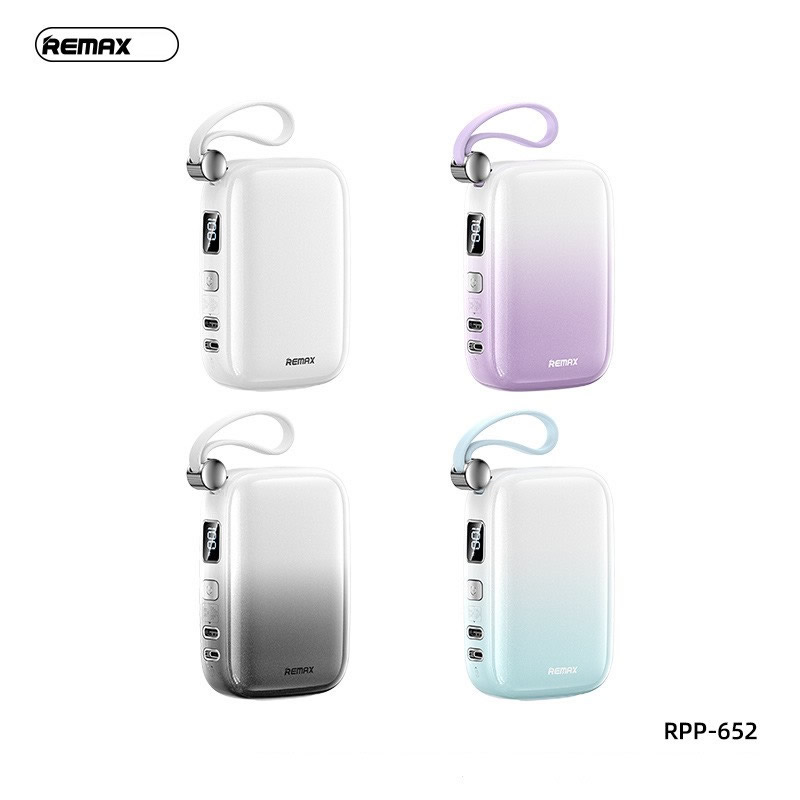 Pin sạc nhanh 22.5w Remax RPP-652 10.000mAh dự phòng QC3.0+PD chính hãng [BH 1 Năm]