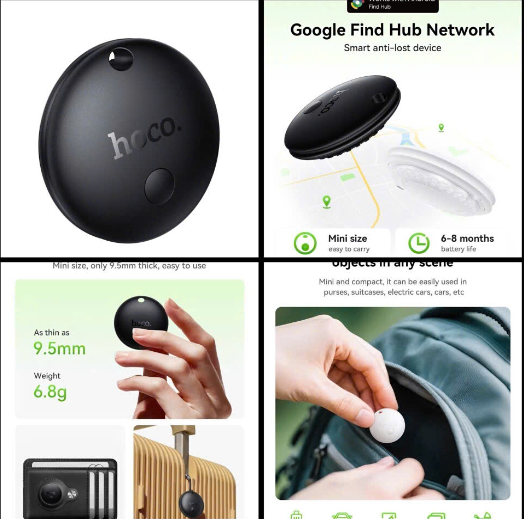 Thiết bị định vị HOCO E93A mẫu tròn siêu tiện lợi