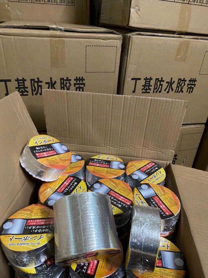 Băng Keo Nhật Bản 5CM (Cam) Siêu Dính Vá Lỗ Thủng Khe Nứt Mưa Dột Tôn Trong Mọi Điều Kiện Môi Trường siêu đàn hồi siêu chống thấm