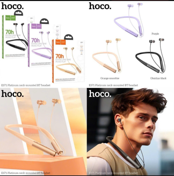 Tai nghe bluetooth HOCO ES71 mẫu thể thao choàng tai phiên bản 70h siêu trâu