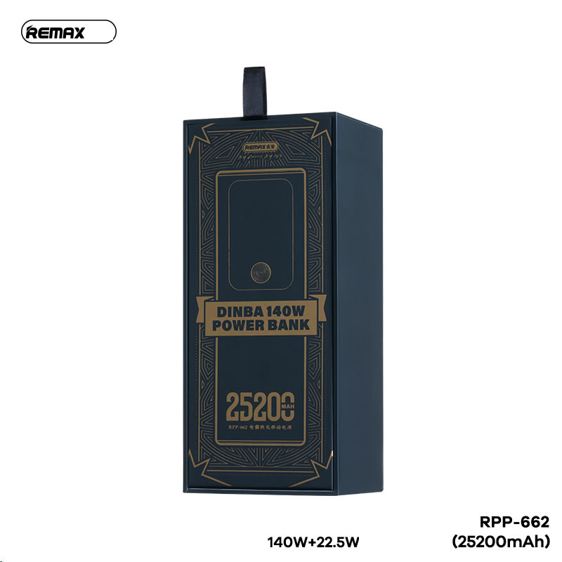 Pin sạc dự phòng Remax RPP-662 25200mAh sạc nhanh QC3.0+PD 140W+22.5W sạc được laptop chính hãng [BH 1 Năm]