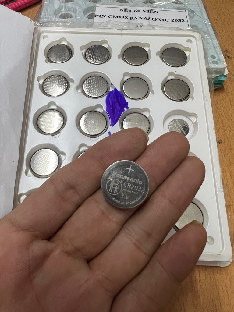 Vỉ 60 viên pin Pana 2032 zin bóc máy [BH: NONE]