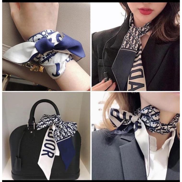 Khăn lụa Satin buộc tóc, quấn túi, quàng cổ turban đa năng nhiều hoạ tiết thời trang / pktn sale