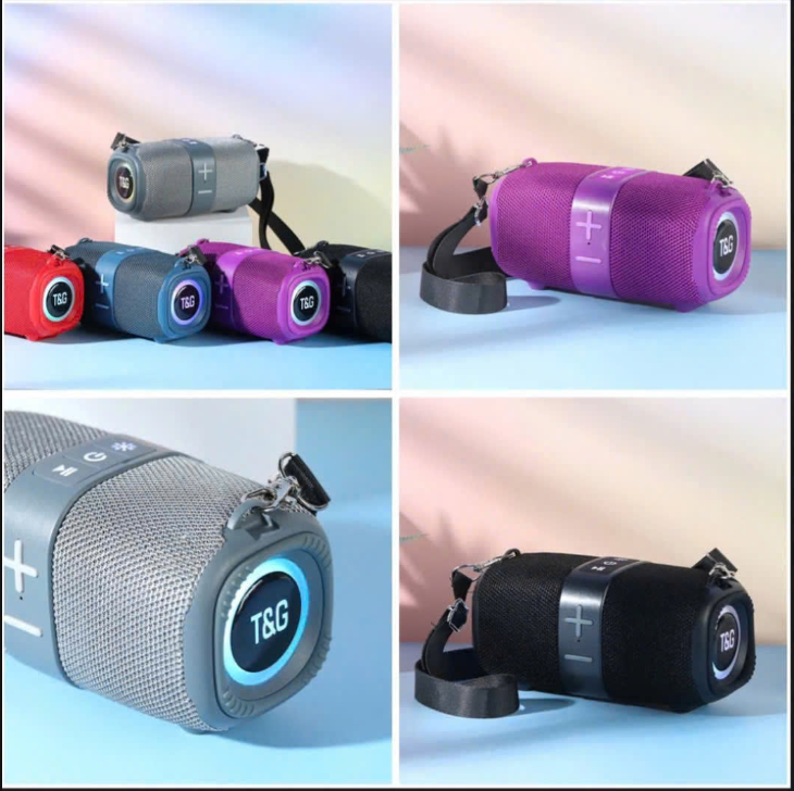 Loa bluetooth T&G TG-667 loa mẫu tròn dài cầm tay có dây đeo kèm đèn led siêu đẹp [BH 6 Tháng]7