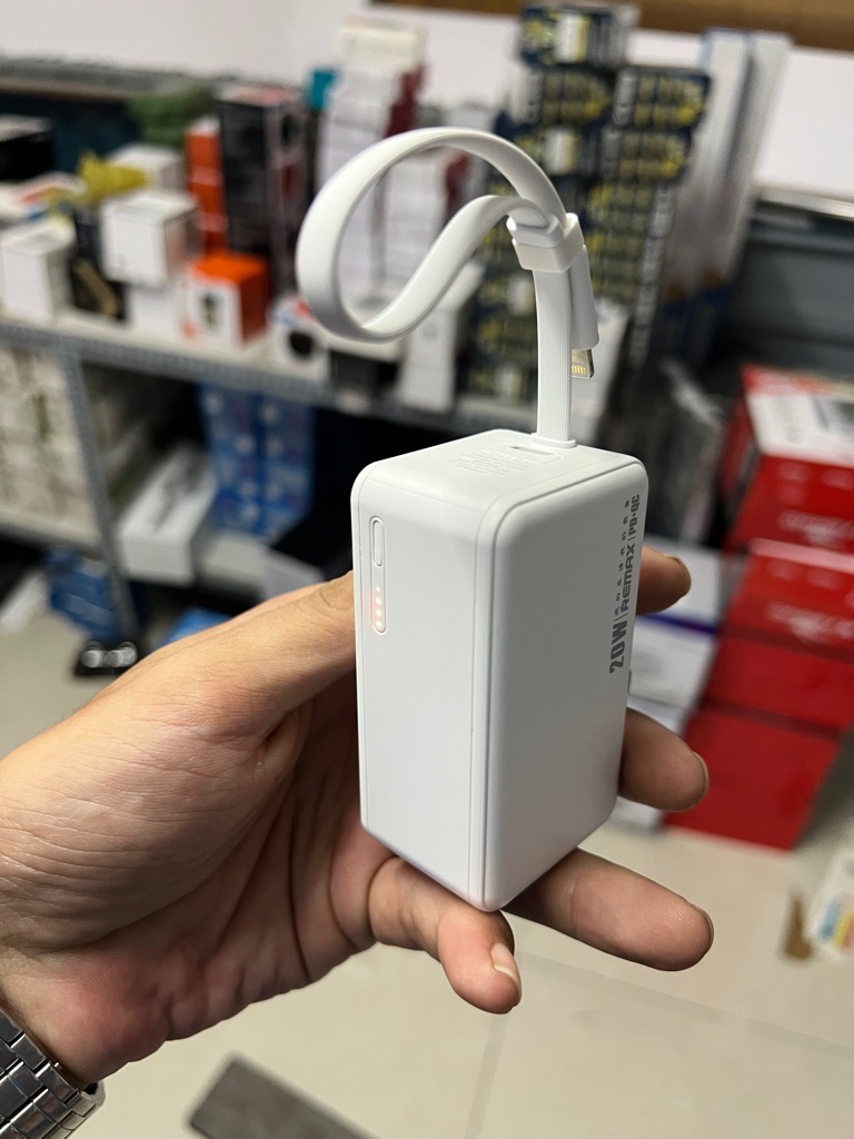 Pin sạc nhanh 20w REMAX RPP-517 5.000mAh dự phòng kèm cáp liền pin, ghim sạc ổ điện [BH: 1 năm]