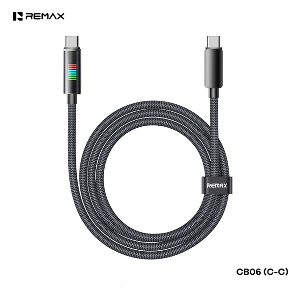 Cáp sạc nhanh REMAX CB06 [C-C] Cáp Type C ra Type C 100W dài 1m2 chính hãng