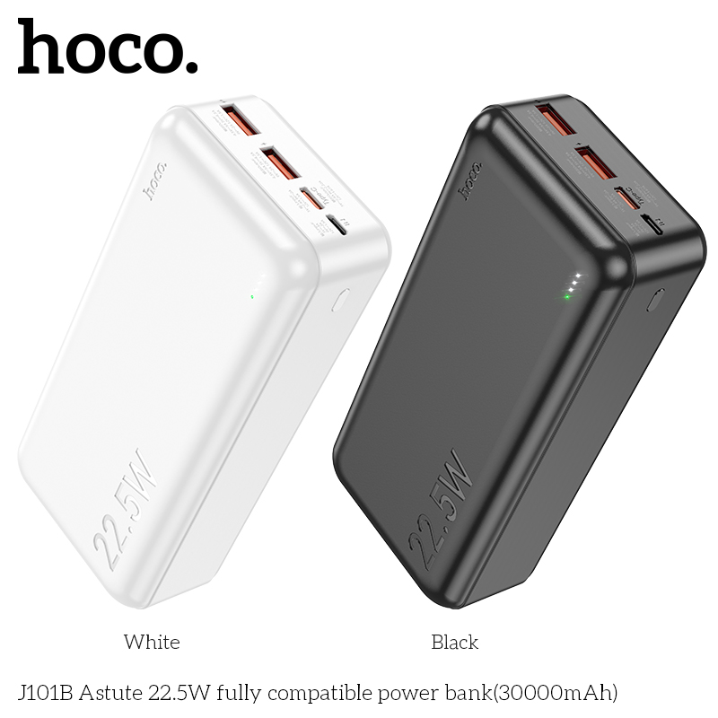 Pin sạc nhanh 22.5w HOCO J101B 30.000mAh PD20w QC3.0 (sạc dự phòng) chính hãng [BH 1 năm]