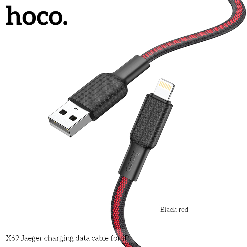 Cáp sạc dây dù Hoco X69 iPhone 2.4A 1M chính hãng [BH: 1 năm]