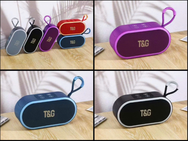 Loa bluetooth T&G TG-689 mẫu loa để bàn có móc treo kèm đèn led siêu đẹp [BH 1 năm]