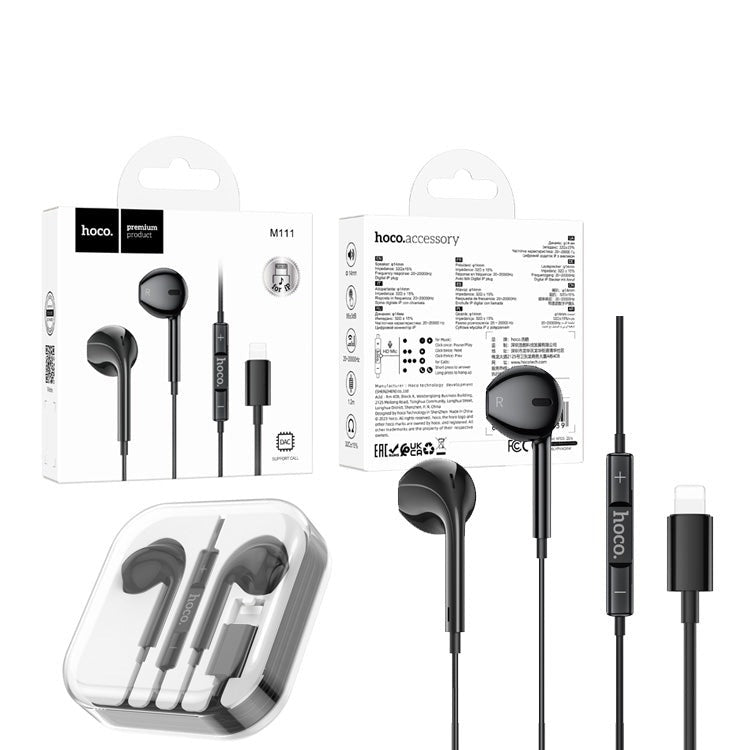 Tai nghe có dây lightning HOCO M111 (ko cần kết nối bluetooth) cho iPhone chính hãng [BH 1 năm]