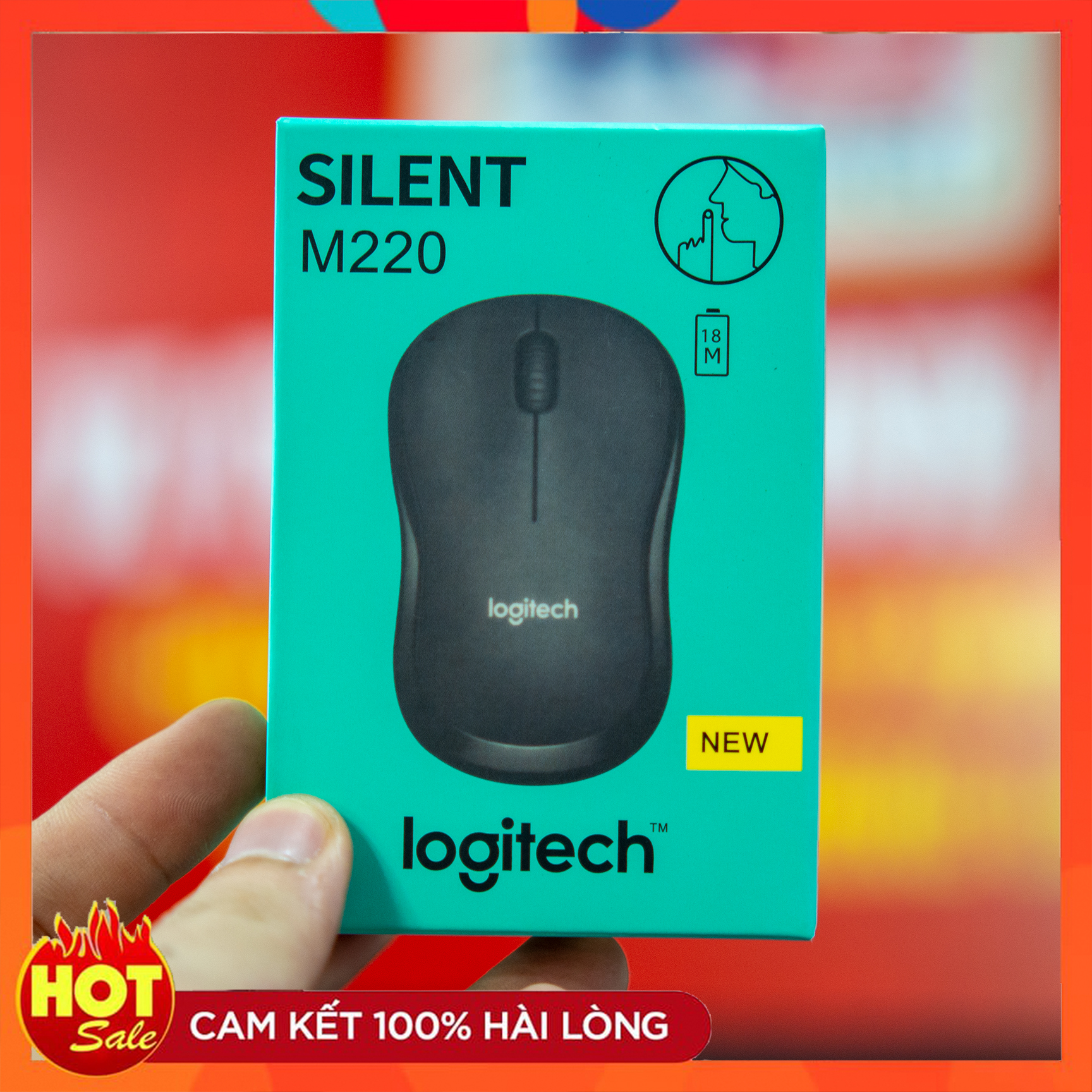 Chuột Không Dây Không LOGITECH M220 tặng kèm pin Silent New [BH 6 tháng]