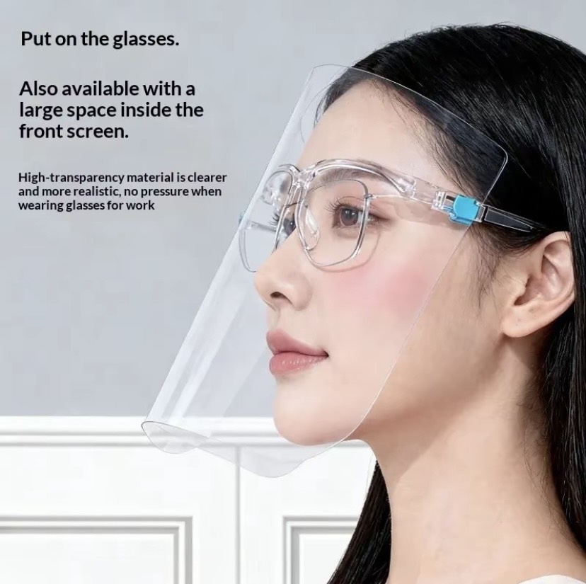 Xả- Kính chống dầu bắn khi làm bếp, chắn bụi, gió khi đi đường, chống dịch đa công dụng