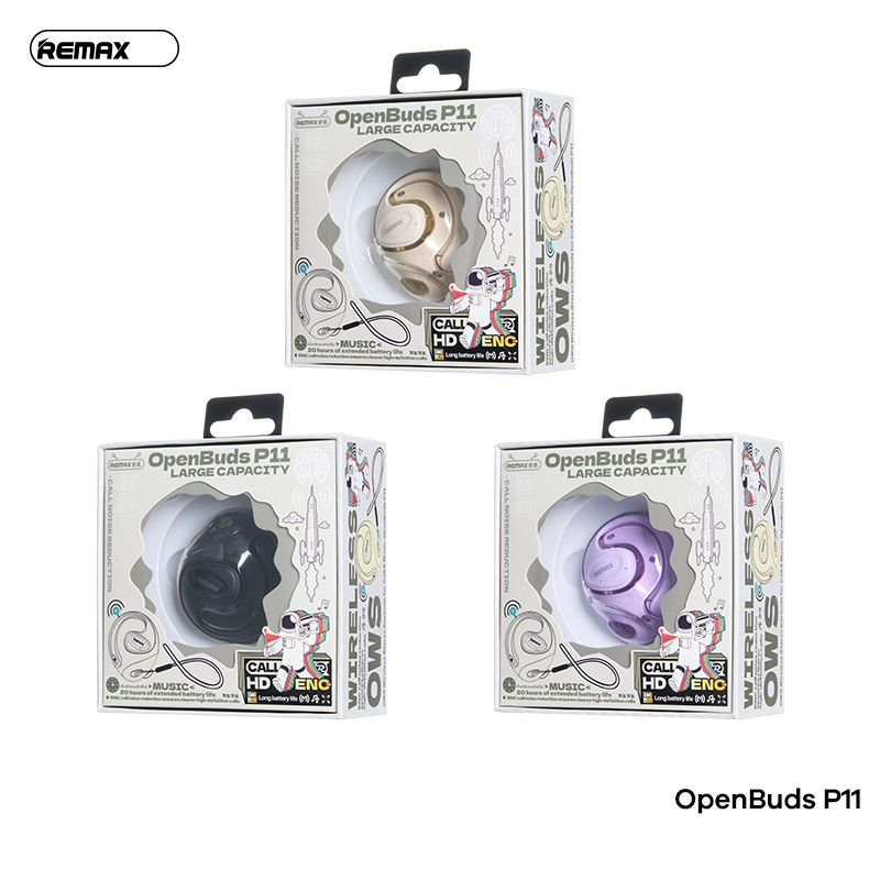Tai nghe bluetooth Remax OpenBuds P11 Bluetooth V5.4 kiểu dáng airpods chính hãng [BH: 1 năm]