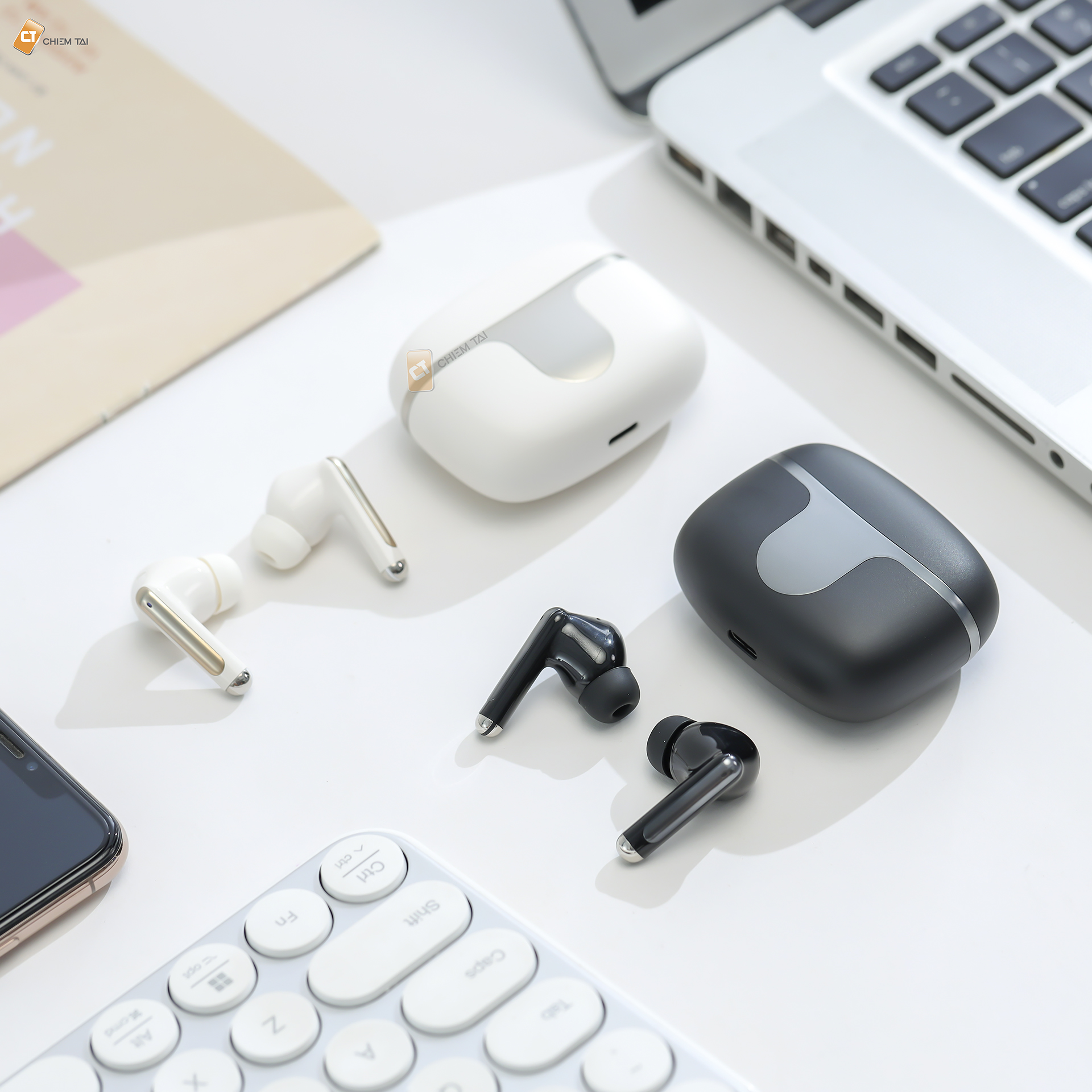 Tai nghe bluetooth HOCO EQ10 kiểu dáng airpods Chính Hãng [BH 1 NĂM]