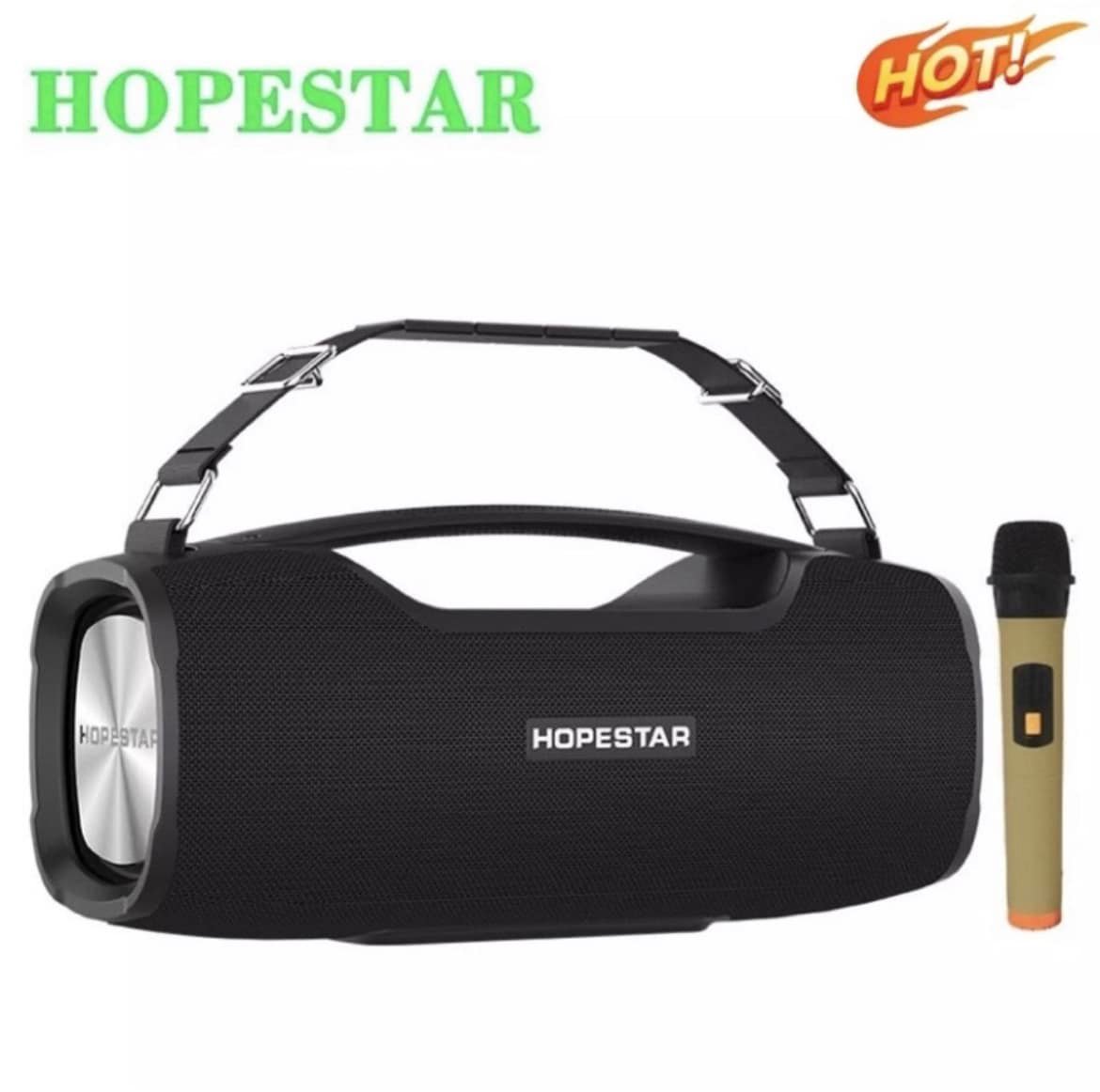 Loa bluetooth karaoke HopeStar A6 Pro công suất lớn siêu bass kèm 1 micro không dây chính hãng [BH 6 tháng]