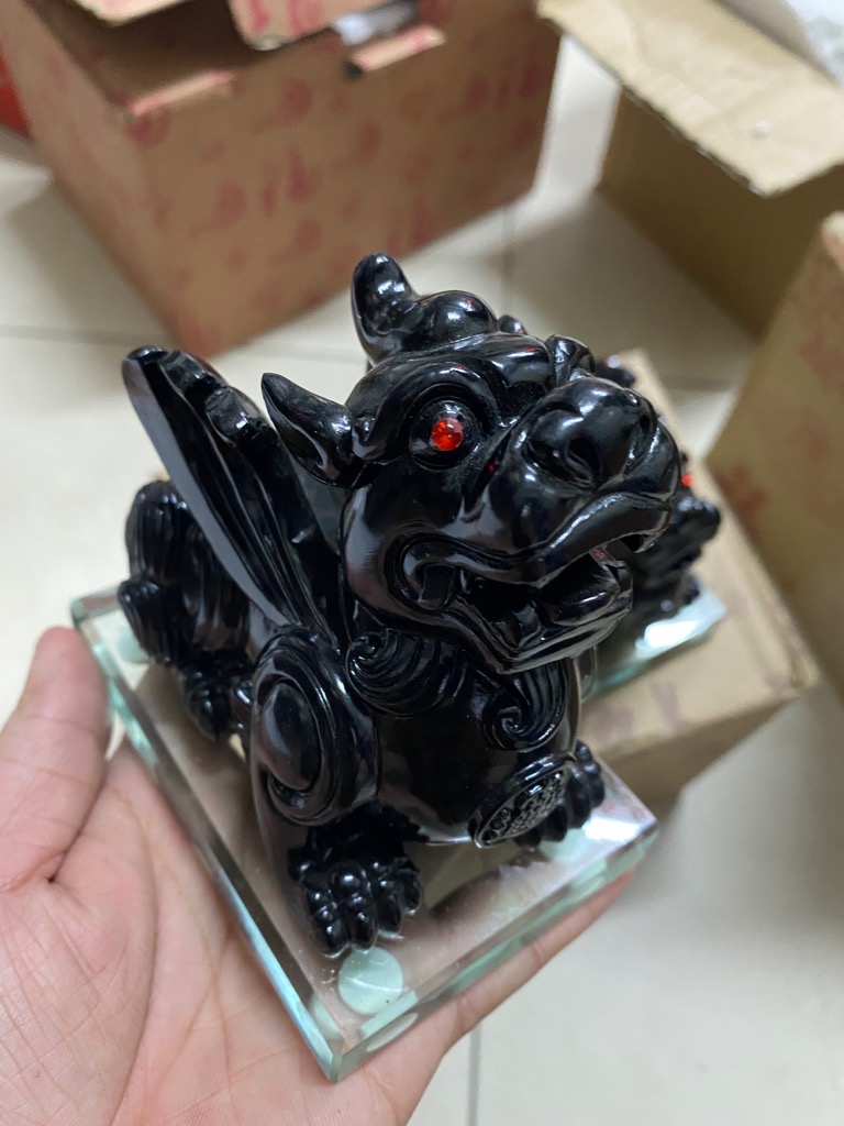 Cặp Hắc Tỳ Hưu phong thuỷ, chiêu tài Lộc may mắn [BH: None] / pktn sale