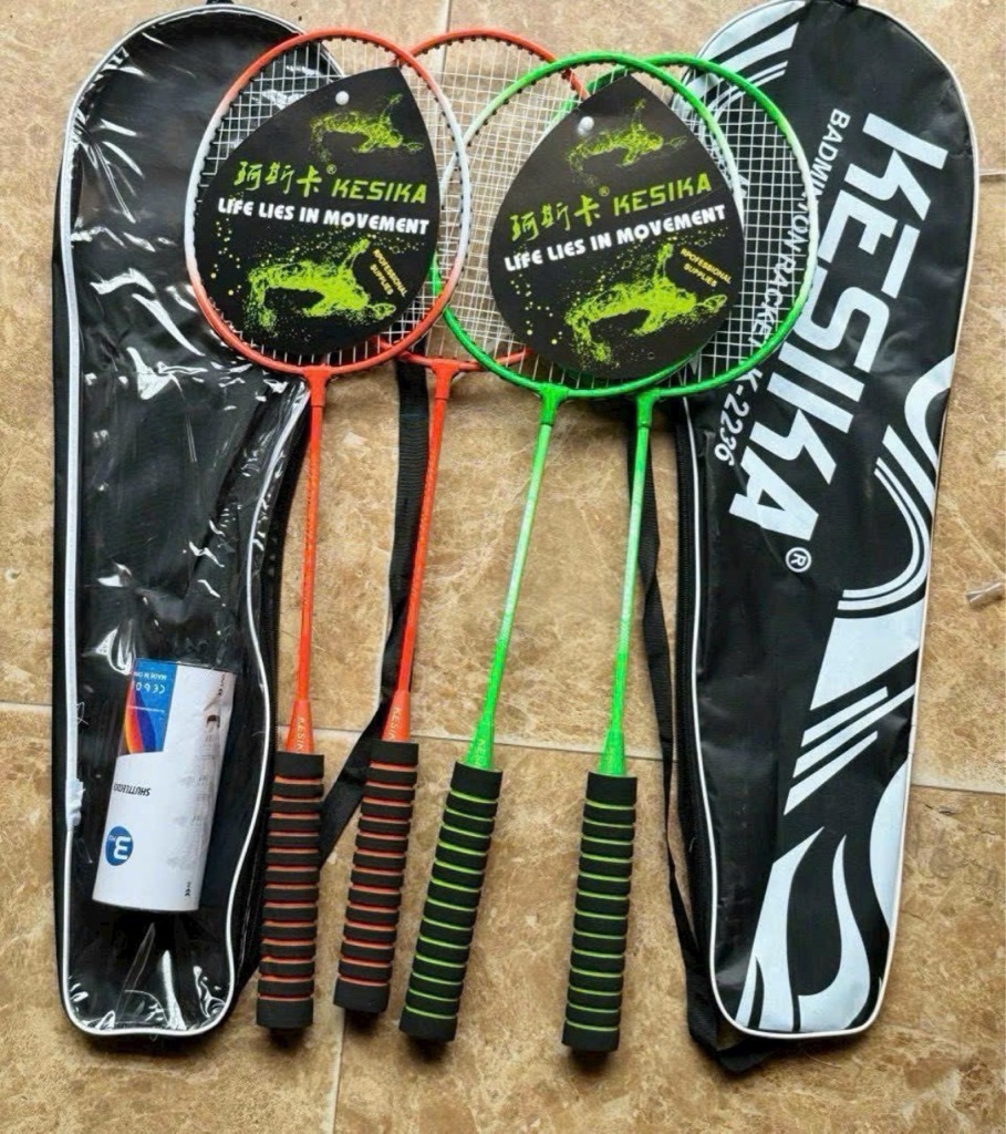 Bộ vợt cặp đánh cầu lông SHUTTLECOCK/BOSIKA/ BOWANG/ KESIKA [BH: NONE]