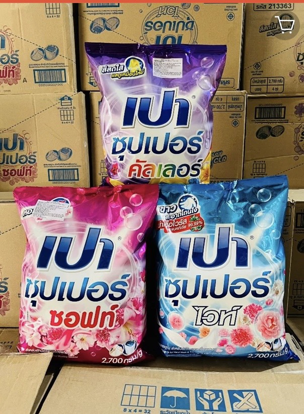 Túi 2.7kg bột giặt Pao Thái Lan- màu tuỳ lô [BH: None]