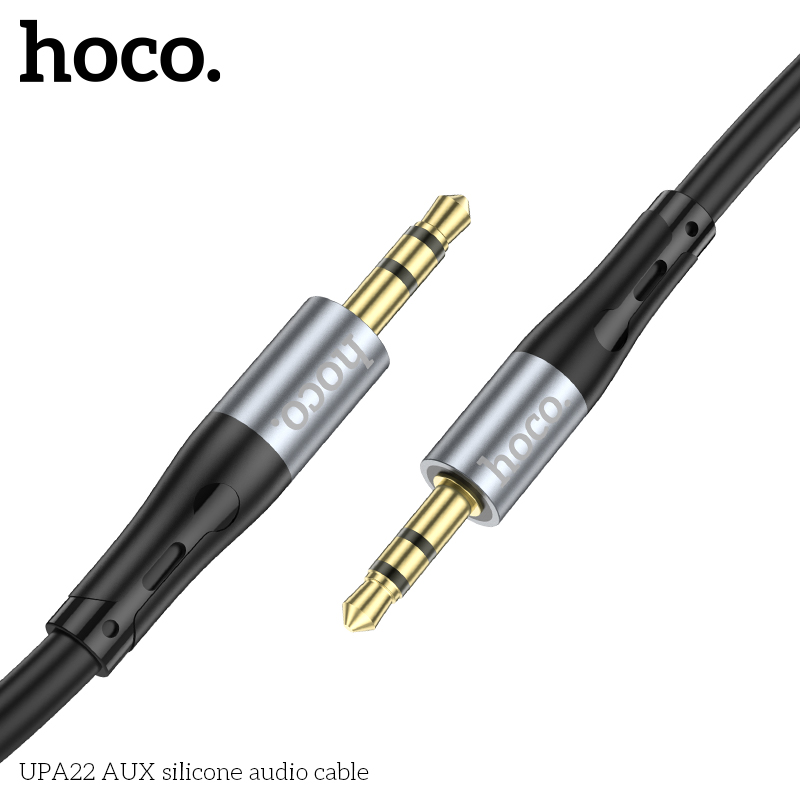 Cáp chuyển đổi âm thanh kỹ thuật số silicone UPA22 3.5mm ra 3.5mm chính hãng [BH: 1 NĂM]