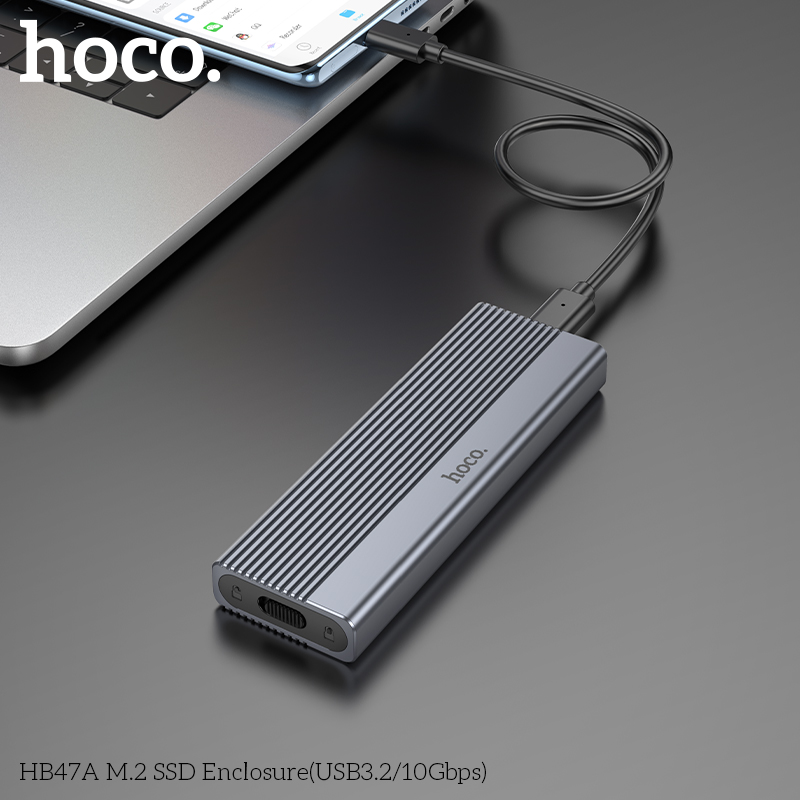 Vỏ ổ cứng SSD HOCO HB47A M.2 SSD (USB3.2/10Gbps) chính hãng