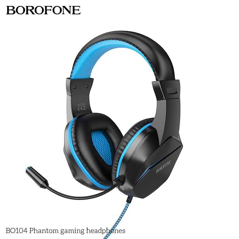 Tai nghe có dây 3.5 chụp tai Gaming BOROFONE BO104 jack 3.5 dài 1m2 kèm mic headphone chính hãng [BH: 1 NĂM]