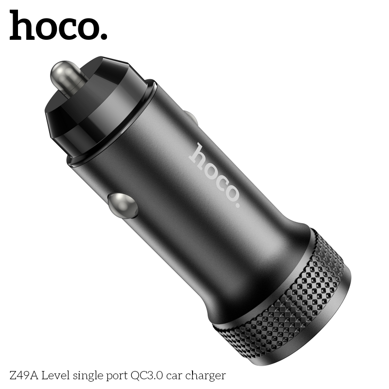 Cóc sạc xe hơi HOCO Z49A 1 cổng USB QC3.0 chính hãng [BH 1 NĂM]