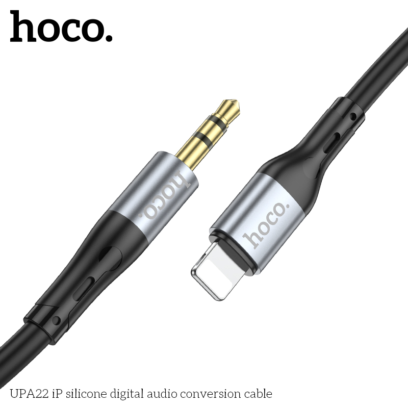 Cáp chuyển đổi âm thanh kỹ thuật số silicone UPA22 iPhone ra 3.5mm chính hãng [BH: 1 NĂM]