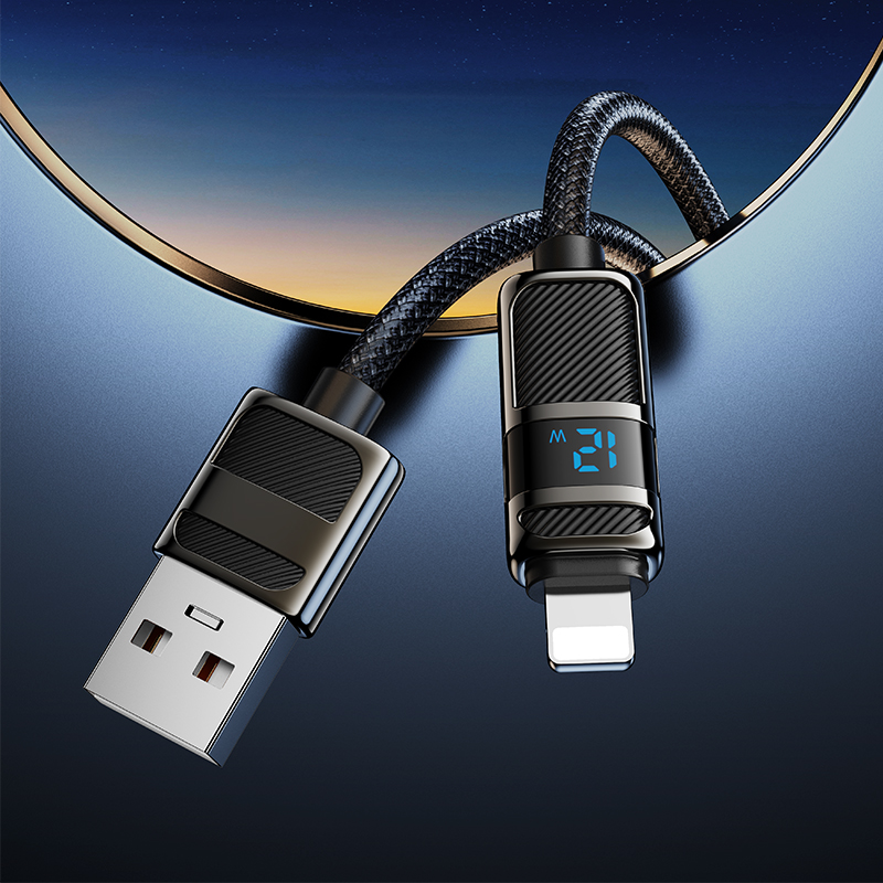 Cáp sạc nhanh 2.4A Lightning HOCO U137 1.2m (usb ra iphone) chính hãng [BH 1 năm]