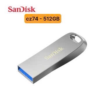 USB 3.1 SanDisk Ultra Luxe CZ74 512GB NHÔM NGUYÊN KHỐI SIÊU BỀN chính hãng [BH: 2 NĂM]