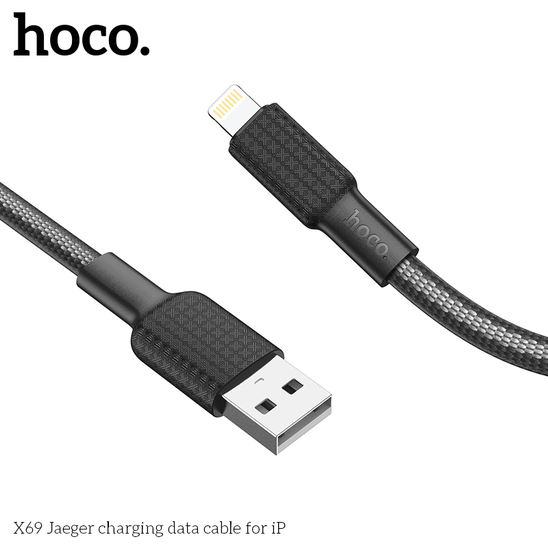 Cáp sạc dây dù Hoco X69 iPhone 2.4A 1M chính hãng [BH: 1 năm]