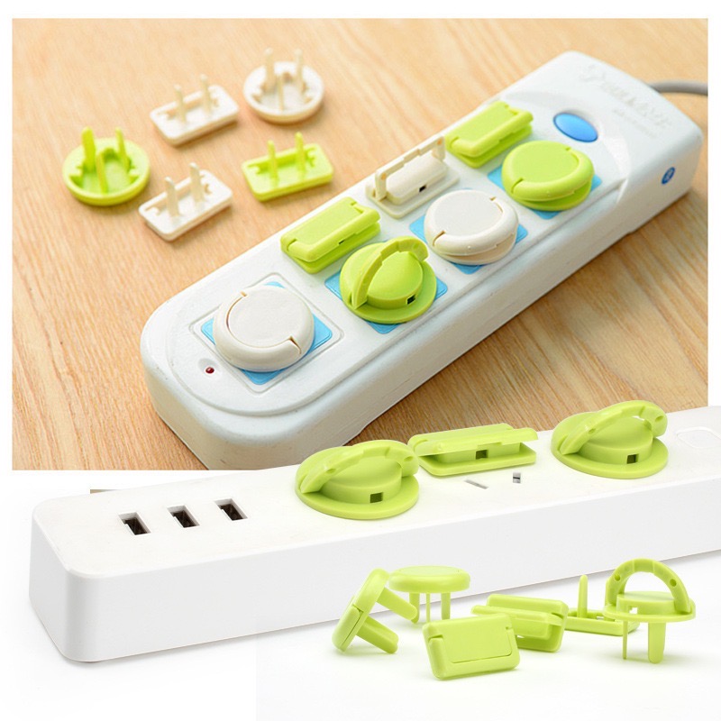 Combo 10 nút chặn ổ điện 3 chấu xịn (Ổ 3 chân và 2 lỗ chéo) / pktn sale