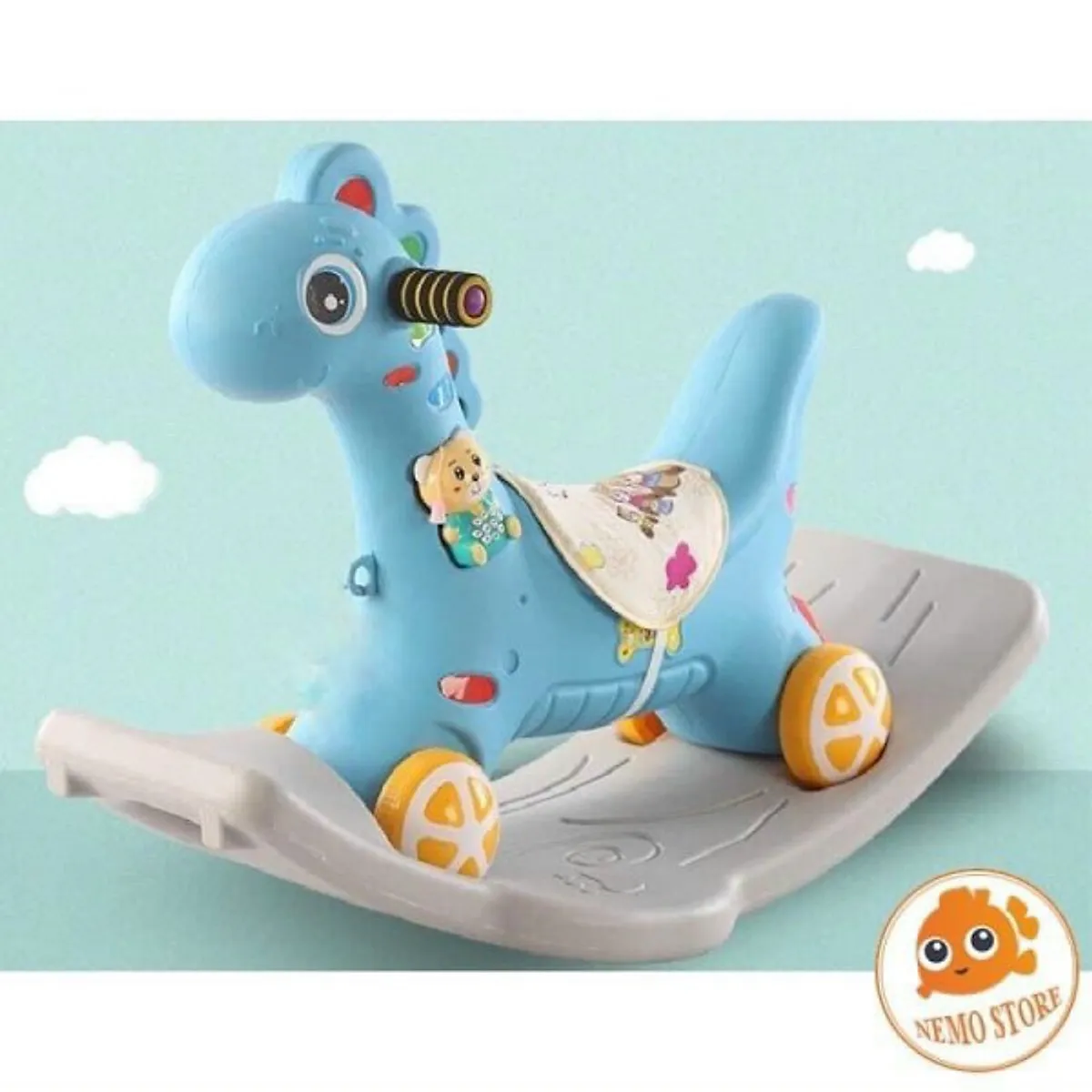 Đồ Chơi Ngựa Bập Bênh Kiêm Xe Chòi Chân Có Nhạc Cho Bé [BH: NONE]