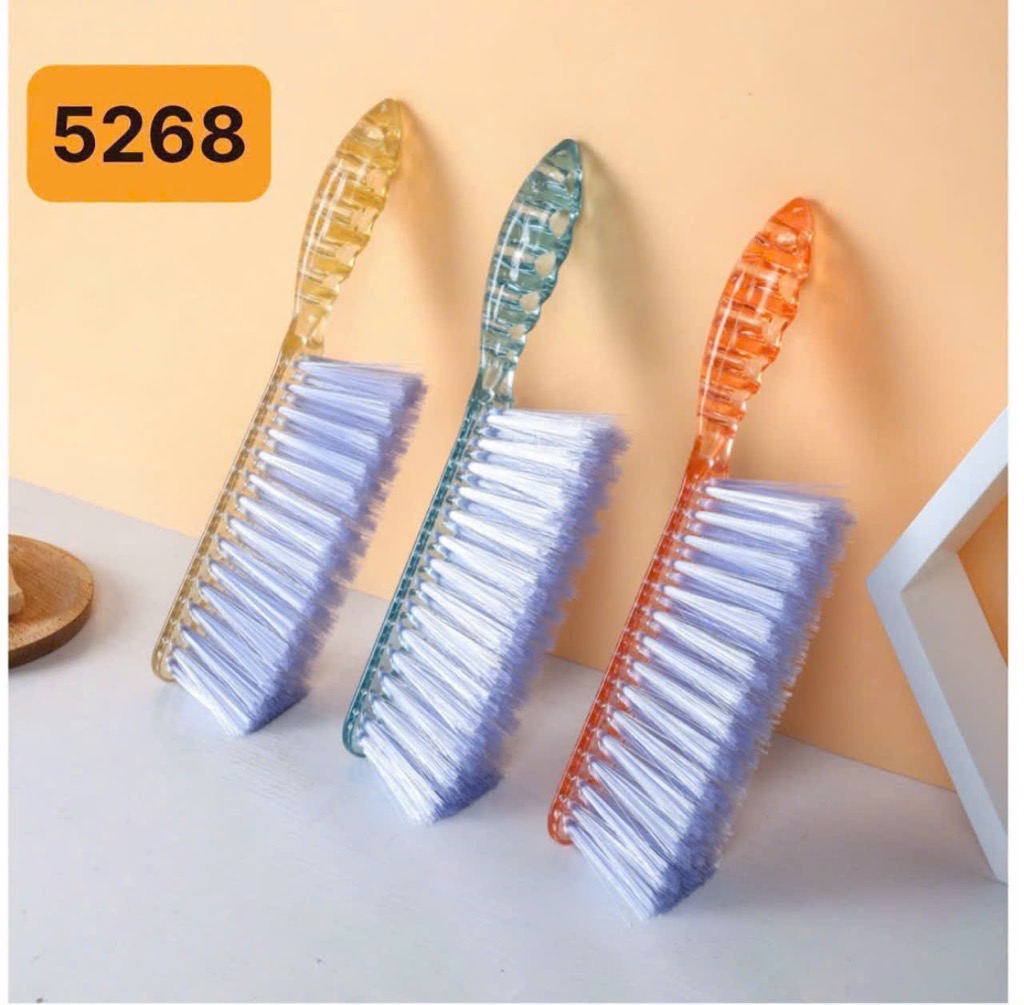Chổi vệ sinh nhà tắm, toilet tay cầm ngắn trong suốt [BH: None]