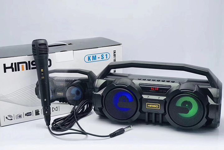 Loa bluetooth KIMISO S1 hát karaoke kèm micro có dây [BH: 6 tháng]