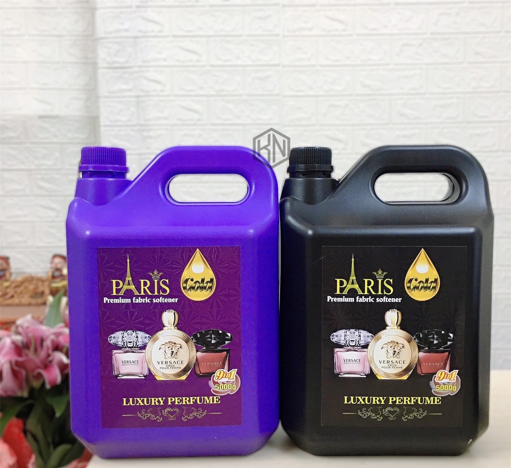 1 CAN Nước Giặt Xả Paris 5 Lít Hương Nước Hoa Pháp (Có Tem Loại 1, Thùng 5 Can) [BH: NONE]