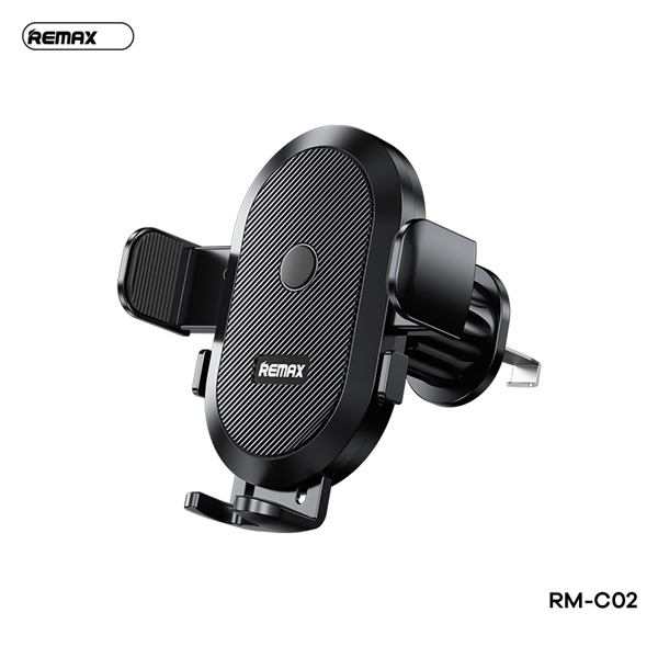 Giá đỡ điện thoại REMAX RM-C02 trên xe hơi (kẹp lỗ thông gió ô tô) chính hãng