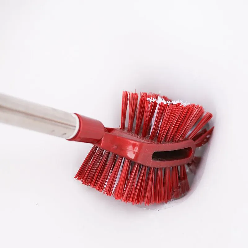 Chổi bàn chải cọ vệ sinh toilet cán dài 2 đầu đa năng